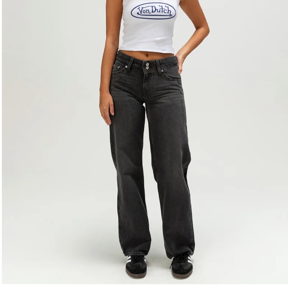 Levi's Women's Superlow Jeans - Washed Black - Picture 2 of 7